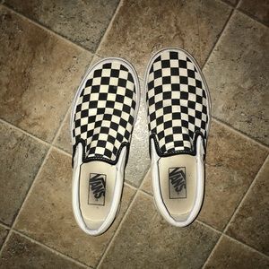 Vans checkered shoes